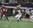Eastern New Mexico running back Kamal Cass runs the ball at Midwestern State University v. Eastern New Mexico game at AT&T Cowboys Stadium in Arlington, Sept. 20, 2014. Photo by Lauren Roberts