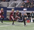Defensive back Dominique Rouse, business junior, runs the ball down field for a touchdown at Midwestern State University v. Eastern New Mexico game at AT&T Cowboys Stadium in Arlington, Sept. 20, 2014. Photo by Rachel Johnson