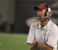 Head football coach Bill Maskill at Midwestern State University v. Eastern New Mexico game at AT&T Cowboys Stadium in Arlington, Sept. 20, 2014. Photo by Lauren Roberts
