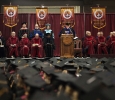 Jesse Rogers delivers the commencement address at Midwestern State University graduation, May 16, 2015 at the Kay Yeager Coliseum.