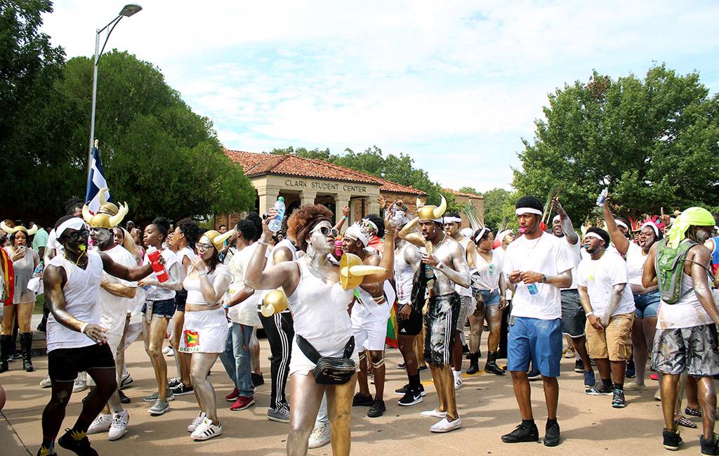 The Caribfest Parade passing the front of the Clark Student Center on Council Drive Sept 30. Photo by Rachel Johnson