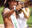 Edward Collins, psychology freshman, takes a selfie at the beginning of the Caribfest Parade that looped from Dillard to Jesse Rogers Promenade Sept. 30. Photo by Rachel Johnson