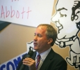 Kenneth Paxton, Jr., the Republican nominee for Texas attorney general, introduced gubernatorial candidate Greg Abbott at Stanley's BBQ in Wichita Falls, Texas. Photo by Bradley Wilson