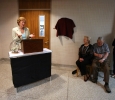 University President Suzanne Shipley recognizes former provost Betty Stewart at a celebration in Stewart's honor. Photo by Bradley Wilson