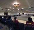 The Student Government Association had their first meeting Tuesday night where senators and faculty spoke on the upcoming events and the renovations that have taken place around campus. Photo By Yasmin Persaud