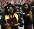 Cheria Moore Social Work graduate.Midwestern State University Commencement Cermemony, Kay Yeager Coliseum.May 14th.by Timothy Jones