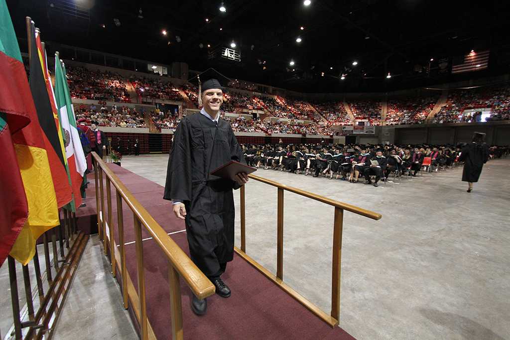 at Midwestern State University graduation, May 10, 2014. Photo by Lauren Roberts
