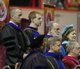 Senior administrators at Midwestern State University graduation, May 10, 2014. Photo by Lauren Roberts