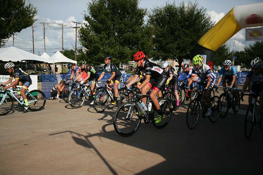 The start of the women's open race at the Hotter N Hell race in Wichita Falls, Texas, Aug. 26, 2016. Photo by Bradley Wilson