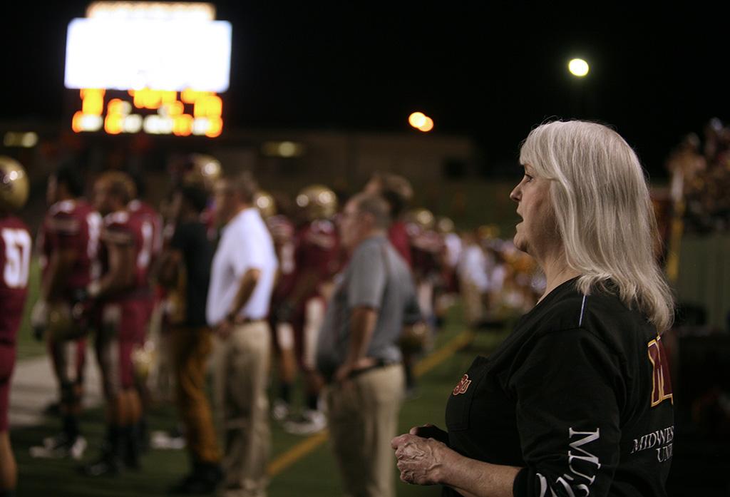 at the homecoming game, Oct. 25, 2015. Photo by Bradley Wilson