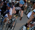 Luke Allen, freshman in political science, rides in the Hotter 'N Hell men's crit races Friday afternoon.