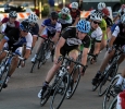 Luke Allen, freshman in political science, rides in the Hotter 'N Hell men's crit races Friday afternoon.