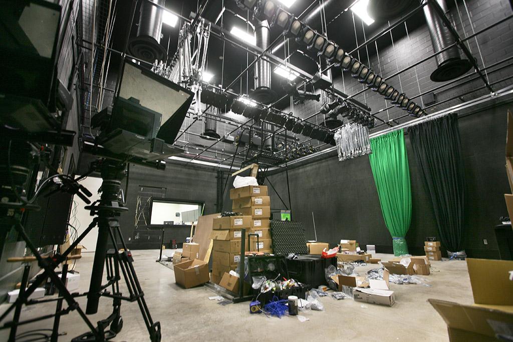 The new broadcast studio is allowing the art department to take over their previous studio. Photo by Leah Bryce