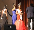 Jorrey Martin, speical education sophomore, is crowned Miss CaribFest 2015 by Miss CaribFest 2014, Indira Placide, biology senior, at the end of the 2015 CaribFest Pageant which included 6 segments that was held in Akin Auditorium, Sept. 23. Photo by Kayla White