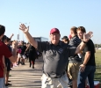 Leroy pumping up the crowd at the MWSU vs. Angelo State game Oct. 16. MSU won in the final minute 28-21. Photo by