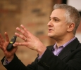 Peter Boghossian, philosophy instructor at Portland State University, spoke in Dillard auditorium May 1 at 7 p.m. About 120 people attended the free lecture, âJesus, the Easter Bunny, and Other Delusions: Just Say No!â Photo by Connor Bennett