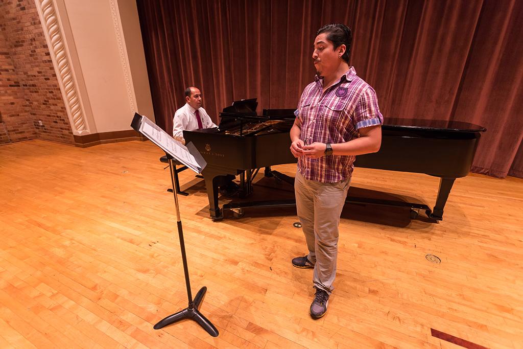 Mexican tenor Edgar Villalva and Midwestern State University Fine Arts Dean and pianist Martin Camacho will perform an evening of Latin American music to open local Hispanic Heritage Month festivities. Photo by Izziel Latour