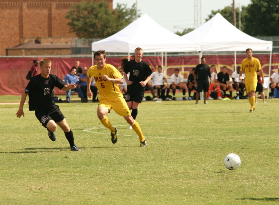 Nathan Fitzgerald had a few shots on goal against the University of Incarnate Word. (File photo by Hannah Hofmann)