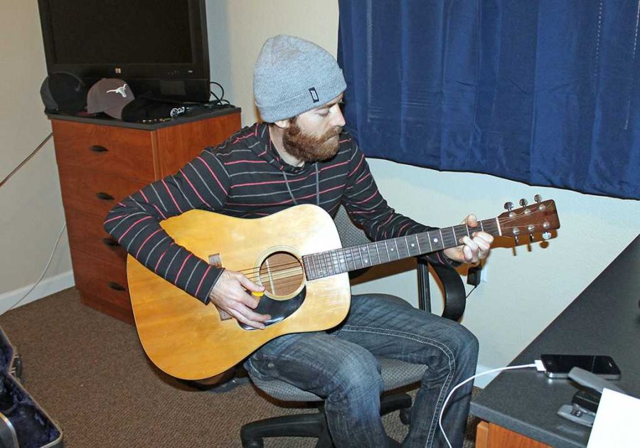 Seth Donley, sophomore, pre-med. Sometimes Seth likes to play his guitar in his free time. 