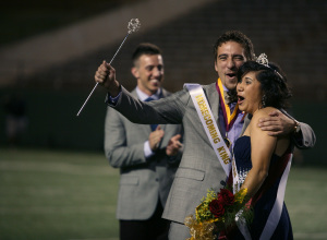 Elijah Mire and Sabina Marroquin, 2014 homecoming king and queen. Photo by Bradley Wilson