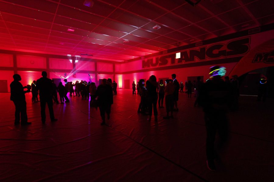 Friday Night Live was moved into the Don Flatt gym where students were given glowsticks, ice cream floats and cotton candy while a DJ played music on October 18.