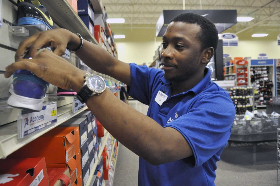 Samuel Yahaya, senior in business, works at Academy Sports and is in charge of organizing shoes in the footwear department. “I’m scheduled to work for Black Friday. I wish I could go out and do some shopping for myself, but it’s my job so I need to be here to help customers who want to buy stuff,” Yahaya said. I guess I’m looking forward to coming over here and helping customers because I never had to work on Black Friday before, so I don’t know what that experience is. I just want to see how seeing customer face-to-face works,” Yahaya said.