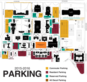 Updated parking map for the 2015-2016 year, courtesy of Dan Williams, chief of police.