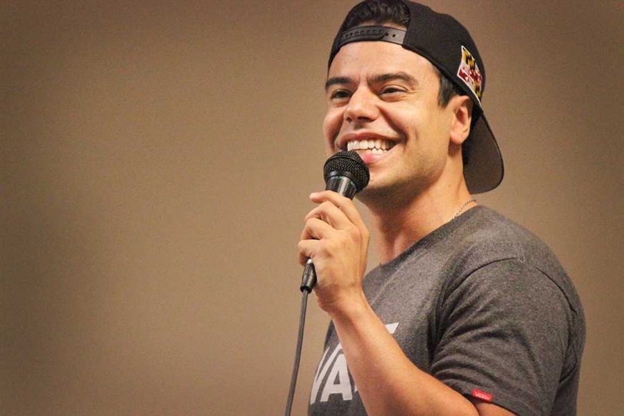 Comedian Francisco Ramos was a guest brought in by University Programming Board as a part of MSUs celebration of Hispanic Heritage Month. About 25 people were in attendance in Clark Student Center Comanche Room Sept. 26. Photo by Rachel Johnson