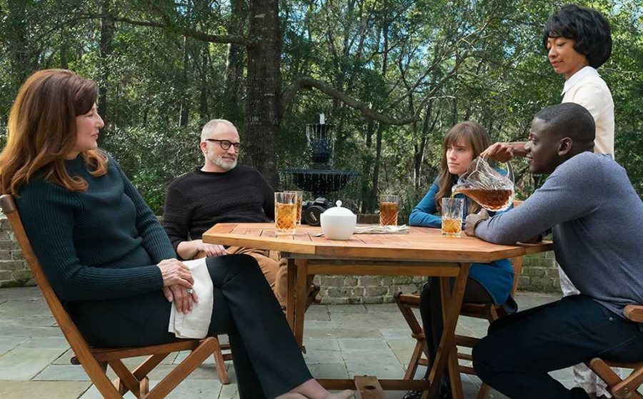 Catherine Keener, Bradley Whitford, Daniel Kaluuya, Betty Gabriel, and Allison Williams in Get Out (2017)
