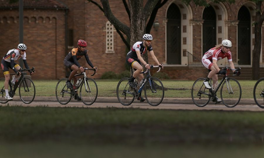 Daniel Barski, nursing junior, participates in the Mens D category for the 2018 Vuelta del Viento at Midwestern State University on Saturday, April 21, 2018. Photo by Francisco Martinez