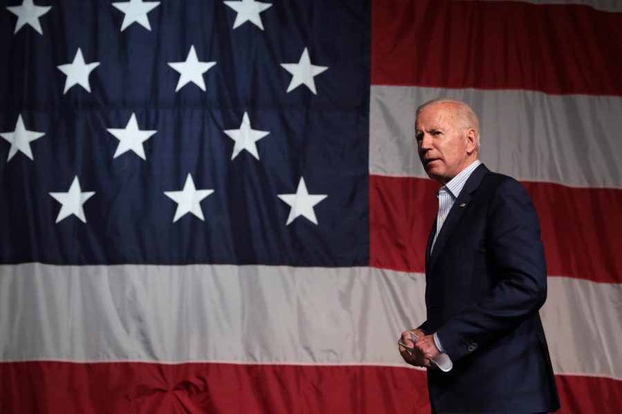 Former Vice President of the United States Joe Biden speaking with attendees at the Iowa Democratic Wing Ding at Surf Ballroom in Clear Lake, Iowa, Aug. 8. 