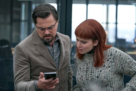 Leonardo DiCaprio and Jennifer Lawrence play two low-level astronomers in Adam McKay's "Don't Look Up."