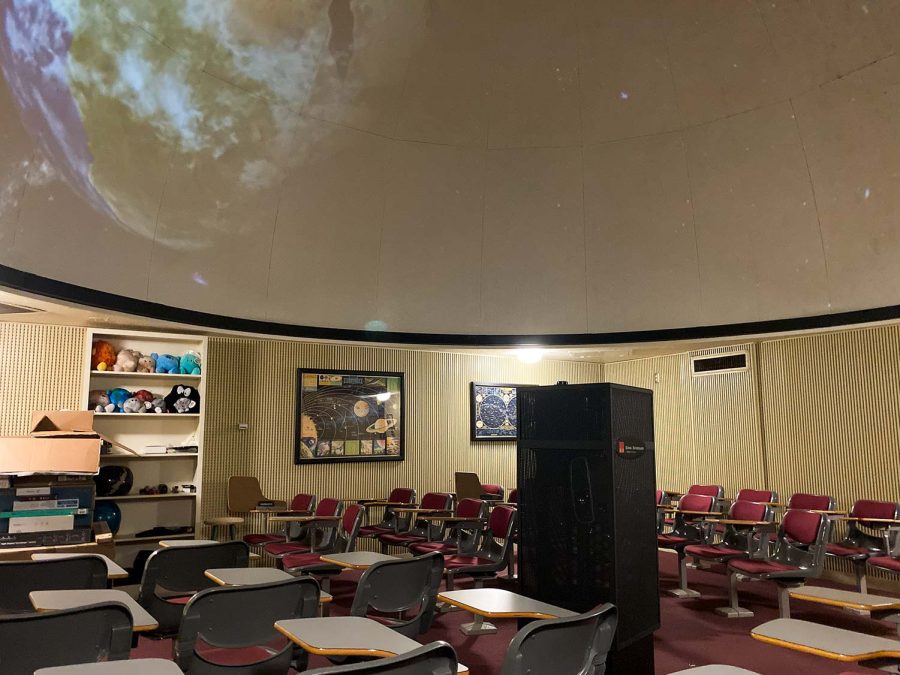 The Bolin Planetarium plays Oasis in Space, which shows a view of Earth from space, Feb. 16.