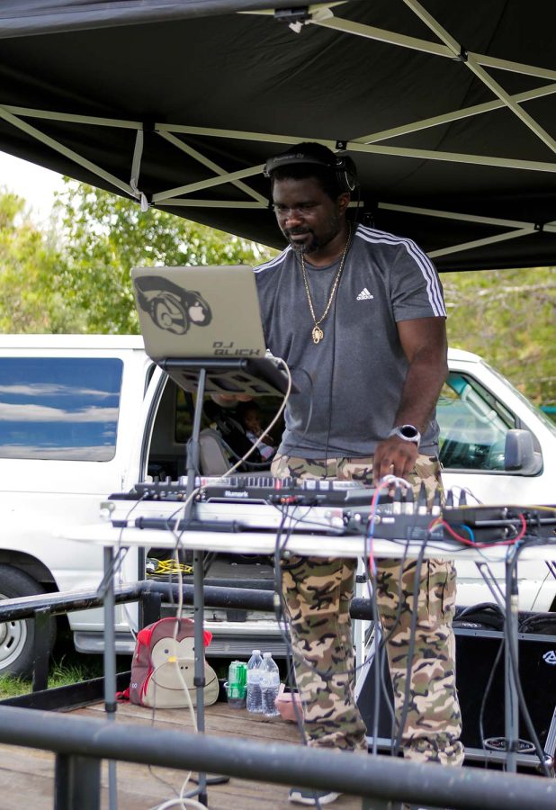 DJ Blick plays soca music at Caribfest launch. As an MSU alumni and CSO alumni, Blick DJed at many prior Caribfest events, Sept. 3.