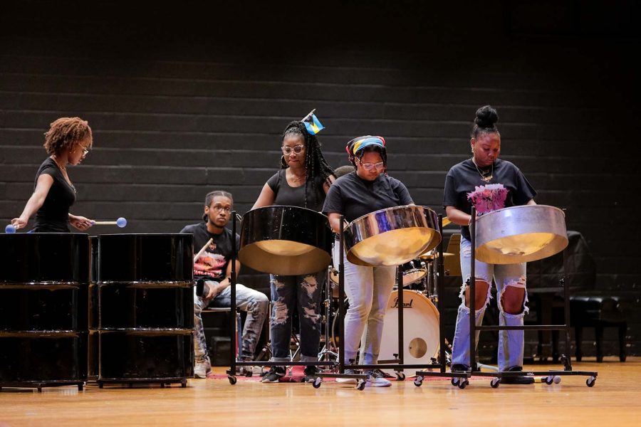 The Black Steel pan group performs at the Caribfest Culture Show, Sept. 22.
