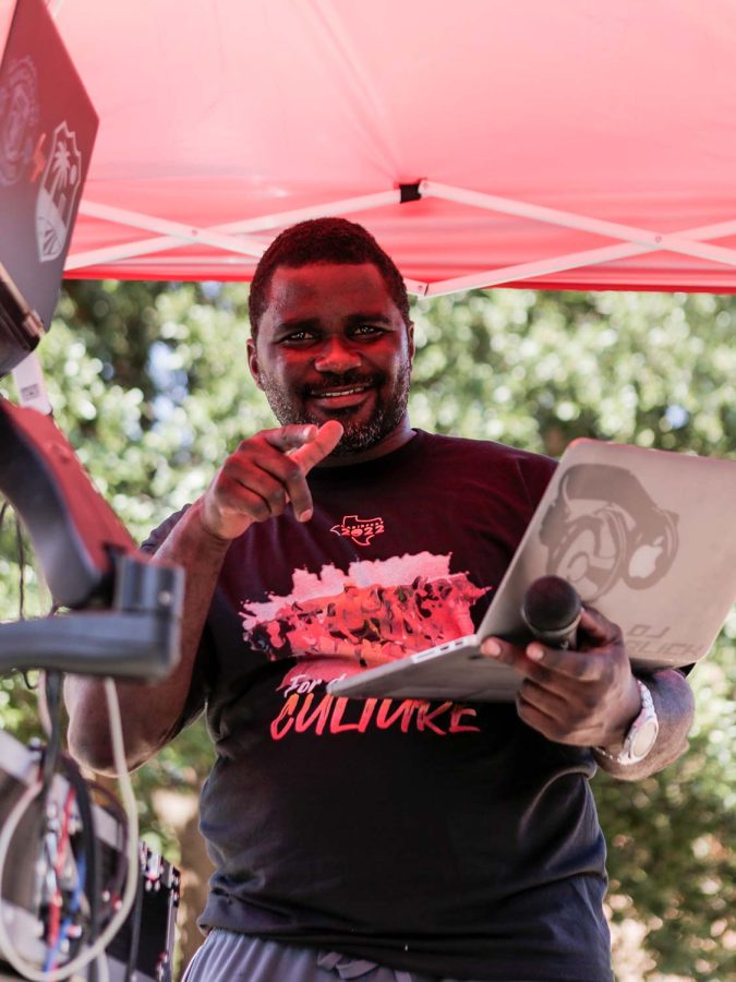 DJ Blick supplies music for the Caribfest Parade, Sept. 24. Blick is a mainstay of many Caribfest events, and has hosted multiple Caribfest parades.