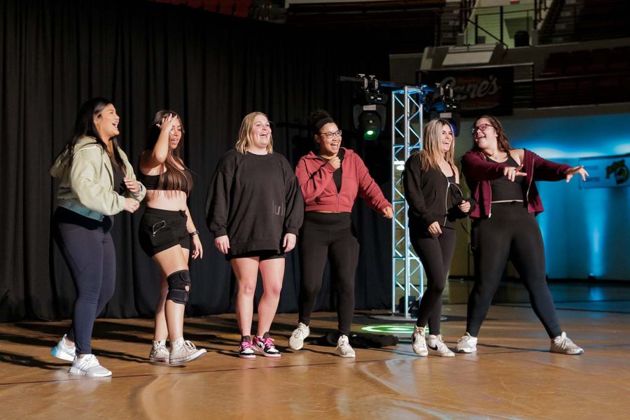 Gamma Phi Beta finihes up its performance at the 2022 Lip Sync Contest, Oct. 24.