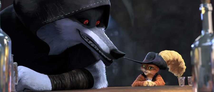 Wagner Moura voices Wolf, the antagonist to Antonio Banderas' Puss in Boots in "Puss in Boots: The Last Wish," 2022. Photo courtesy of Dreamworks Animation.