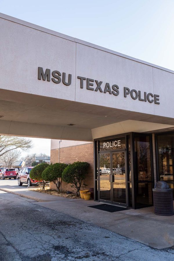 The MSU Police Department is located nearby the Wichita Falls Museum of Art on Eureka Circle, Feb. 6.