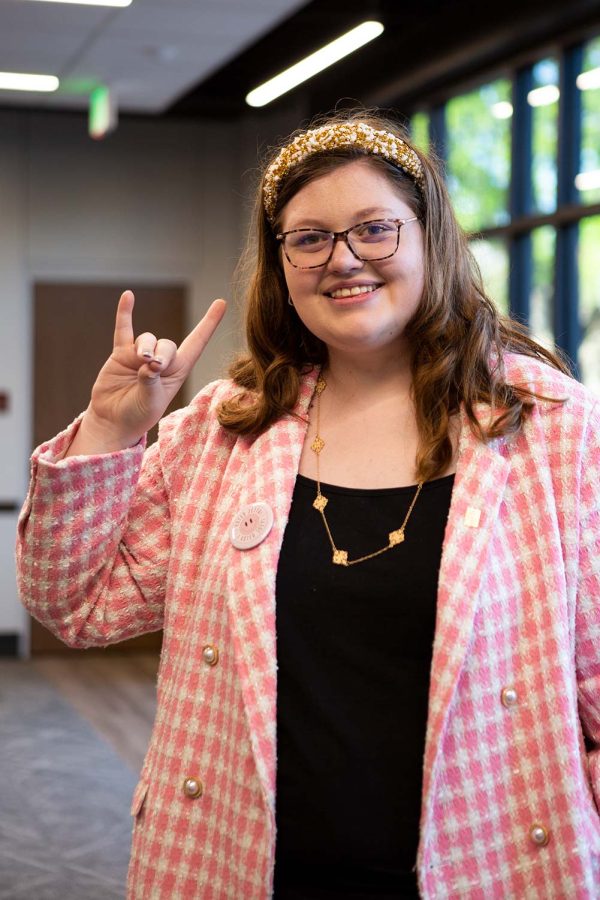 SGA presidential candidate Zetta Cannedy describes her campaign with the words transparency, advocacy and empowerment, April 11.