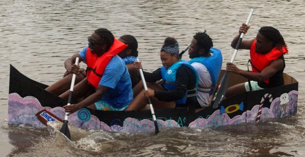CSO and the Lions Club win first place for the boat race, Oct. 27.