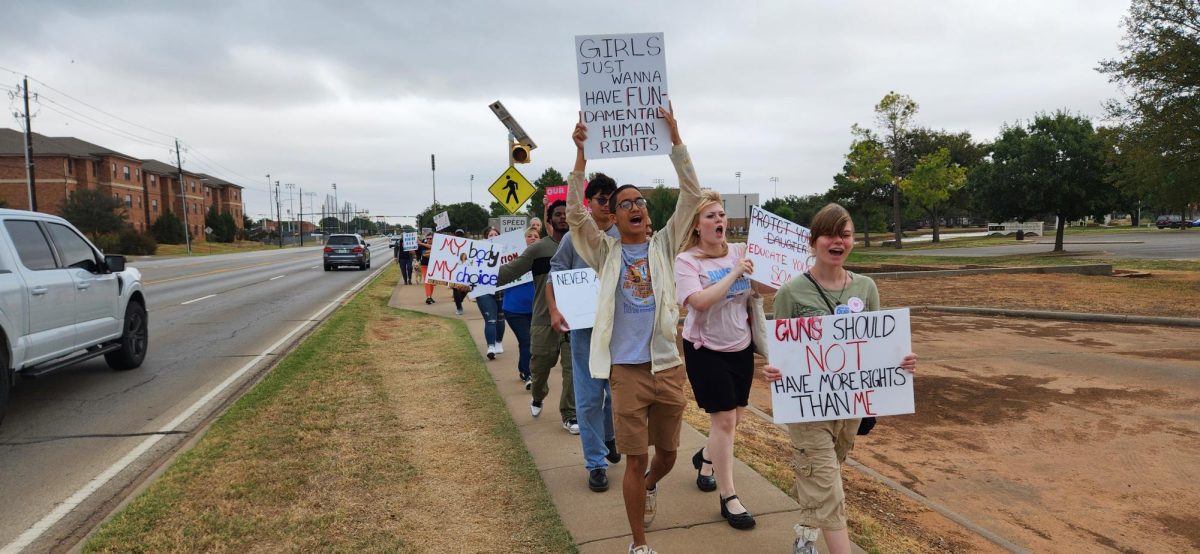 Students for democracy helped host a women's march in conjunction with the national women's march, Nov 2. 